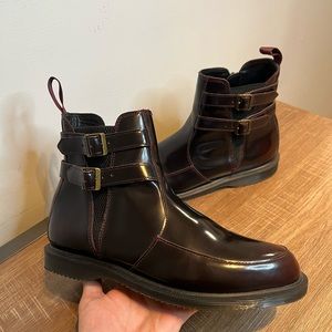 Dr Martens Arcadia Red Leather Flora Chelsea Boots Size‎ 10 Womens